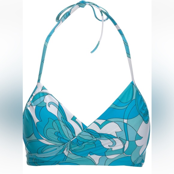 NWT Boston Proper Swim Sense Teal Waters Underwire Wrap Bikini Top+ HW Bottoms - Picture 3 of 5